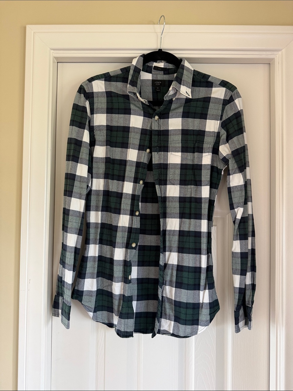 J. Crew Oxford Plaid Button Up
